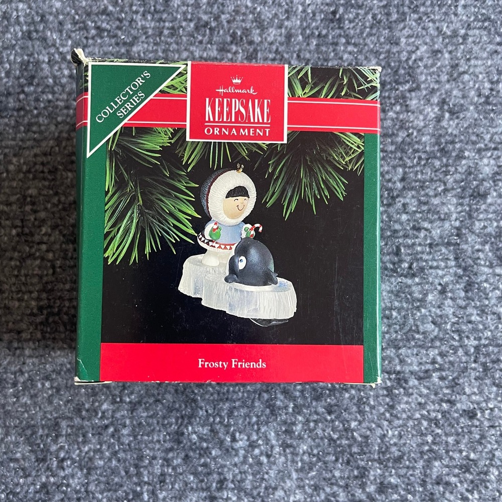 Hallmark Keepsake Ornament 1992 Frosty Friends 13th Series Eskimo Whale QX429-1